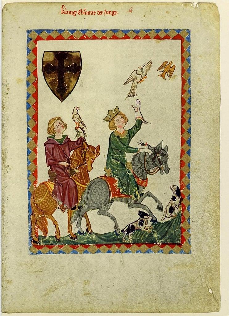 King Conrad the Younger From the Codex Manesse, Between 1305 and 1340 