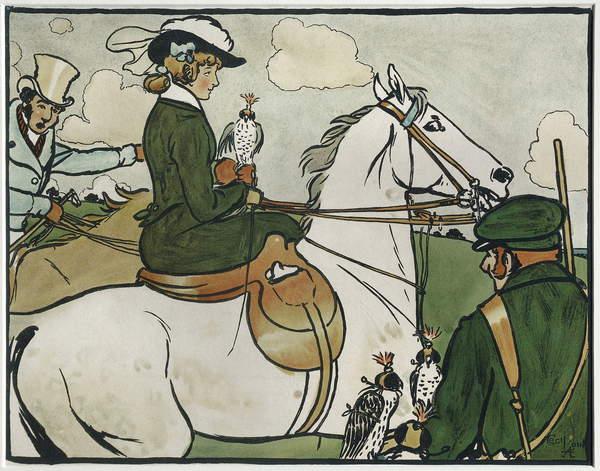 Old English Sports and Games: Hawking by Cecil Charles Windsor Aldin