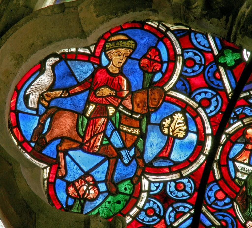 Window Ew depicting the Labours of the Months. May by French School