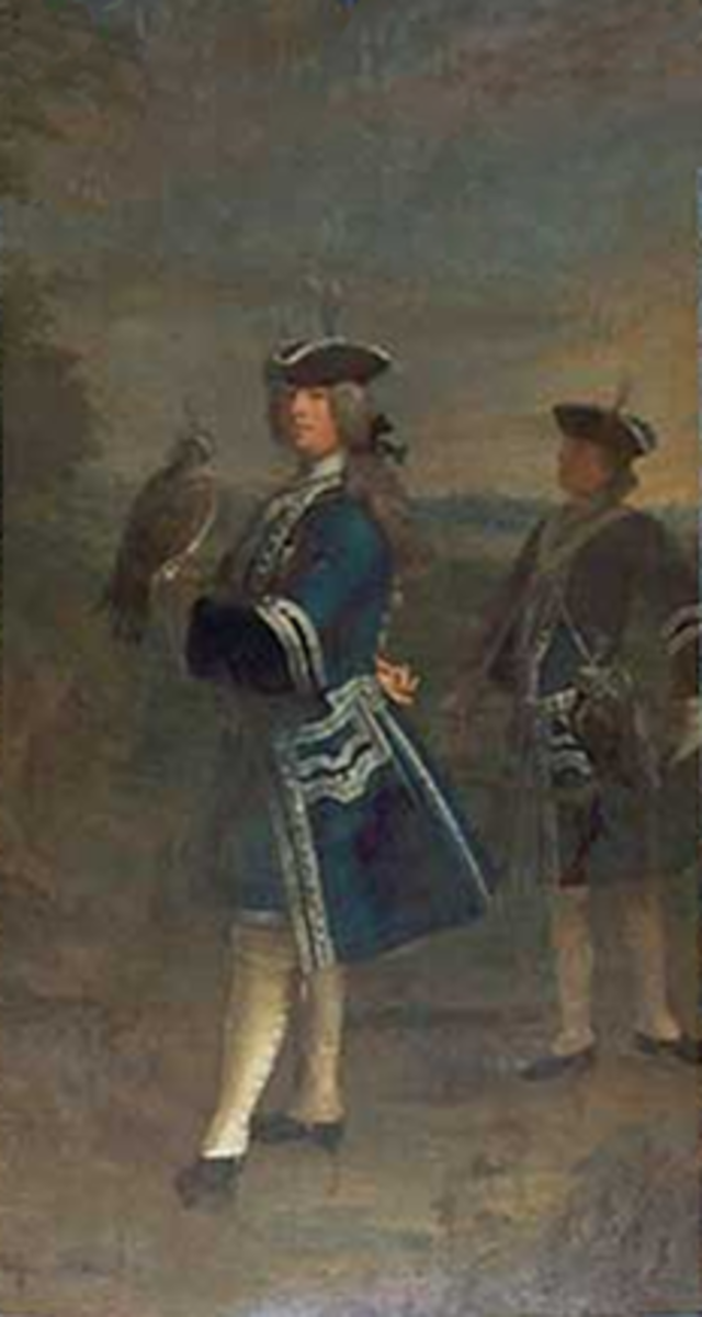 Ferdinand Maria of Bavaria (1699-1738) as Falconer by Georg Desmarées (1697–1776)