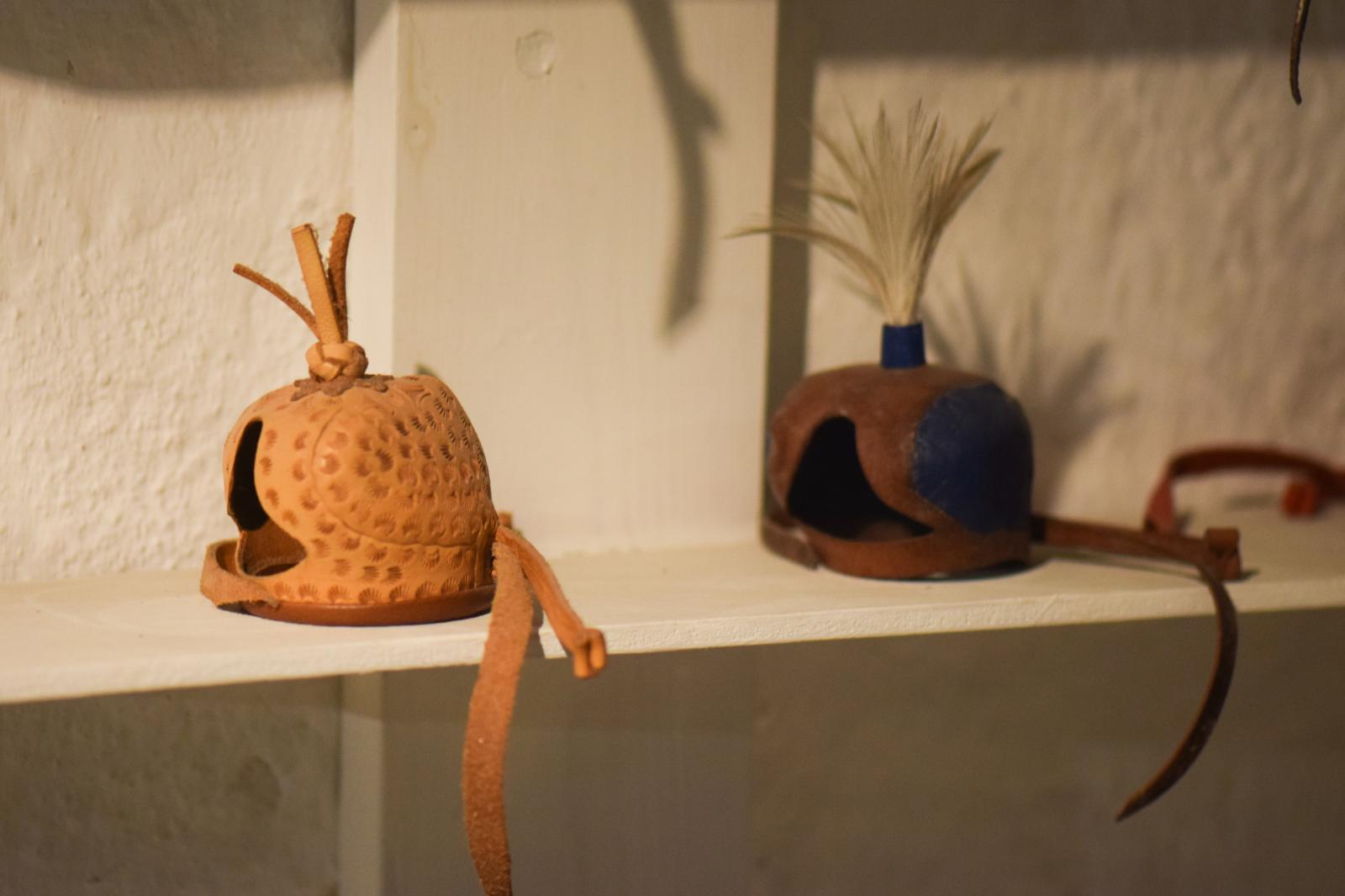 Two falconry hoods (24587002499)